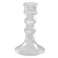 thumbnail image 4 of 2pcs Taper Candle Holders Bulk, Clear Glass Candlestick Holders for Centerpieces, Modern Wedding Decor,Elegant Table Decorations for Dining, Anniversary,Party&Home Centerpiece Decor, 4 of 7