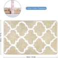 thumbnail image 5 of LLC Light Brown Beige Non-Slip Bath Mat - Luxuriously Fluffy Microfiber Material, Extra-Long 40 x 60 Inches, 5 of 5