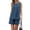 Navy Blue, variant on Women'S Two Piece Short Sets Sleeveless Tank Tops Drawstring Elastic Waist Shorts with Pockets Tangerine Color M