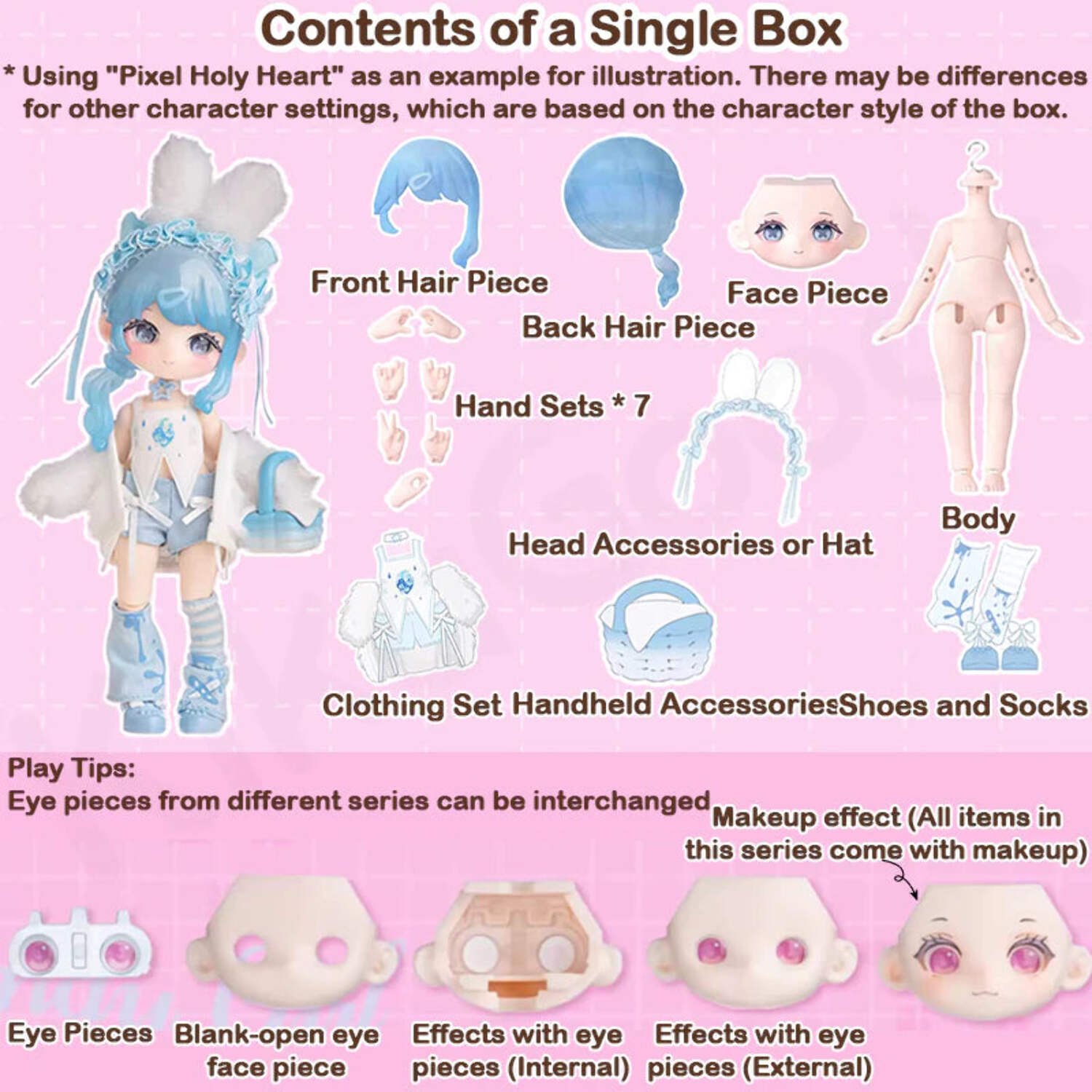 Kika Goods Liroro Binary Sweetheart Series Single Action Figure BJD Blind Box