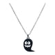 thumbnail image 5 of Collar de Halloween con colgante de cabeza de calabaza, murciélago y calavera fantasma, 5 of 6