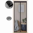 thumbnail image 1 of Magnetic mosquito net for doors, 70 x 200 cm, powerful magnets, automatic closing, door curtain corridors patio without drilling, black strip, 1 of 4