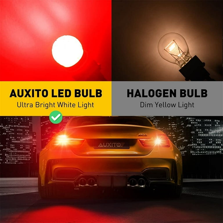 AUXITO 7443 LED Bulb White, Extremely Bright 3030 Chipsets, 7440 7441 7444  T20 W21W LED Replacement Lamp for Tail Lights, Reverse Backup light, Brake  Signal Lights 