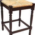 thumbnail image 4 of HomeRoots 516138 24 x 16.5 x 16.5 in. Natural & Espresso Backless Counter Height Bar Chair with Footrest, 4 of 5