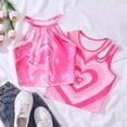 thumbnail image 2 of JAJAHO 2 Pack Girls Tank Tops Cute Crop Top For Kids Summer Sleeveless Heart Pattern Print Cami Shirts For 7-12 Years, 2 of 9