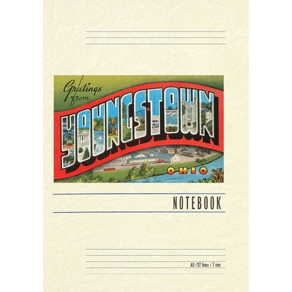 Vintage Lined Notebook Greetings from Youngstown, (Paperback)