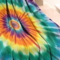 thumbnail image 3 of Rainbow Tie Dye Mandala Pattern Blanket,Comfortable Soft Flannel Throw Blanket,All Season,Warm Lightweight Blankets for Sofa Bed Couch Living Room Chair,30"x40", 3 of 4