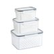 thumbnail image 1 of Caja de almacenamiento para refrigerador, organizador de frutas y verduras frescas, cesta de drenaje, contenedores de almacenamiento, despensa, organizador de cocina, 1 of 5