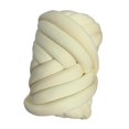thumbnail image 3 of Hilo grueso de 1,5 kg, hilo tubular jumbo suave para tejer a mano, diámetro de 2,5 cm, 295 pulgadas Beige, 3 of 9