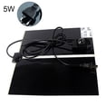 thumbnail image 2 of Flmtop EU/UK/US Plug 5/7/14/20W Tapis Chauffant Coussin Chauffant Réglable Couverture Électrique Noir, 2 of 9