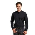 thumbnail image 4 of Premier Mens Banded Collar Long-Sleeved Formal Shirt, 4 of 5