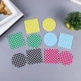 thumbnail image 4 of Sunjoy Tech Retro Checkerboard Coaster Fine Workmanship Stylish Acrylic Heat Insulated Table Protector Home Decoration, 4 of 8