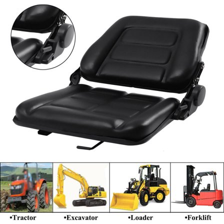 Foldable Forklift Seat Adjustable Backrest Forklift Seat Blister Foam Truck Seat