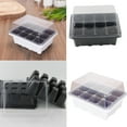 thumbnail image 4 of 3 Pcs/Set 12 Cells Seedling Trays Seed Starter Box Plant Flower Grow Starting Germination Pot Baohd, 4 of 9