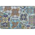 thumbnail image 4 of Dreamtimes Ethnic Graphic Patchwork Non-Slip Area Rug 36"x24", Abstract Pattern Floor Carpet Comfort Floor Mats Decor for Indoor Front Porch,Living Room, Bedroom,Kitchen, 4 of 7