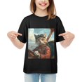 thumbnail image 2 of HANMUN Boys and Girls Tough Fashionable One Side Hot T-Shirts and Short Sleeves, Size XS-XL Made in USA, 2 of 4