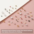 thumbnail image 5 of Uxcell 80Pcs Rhinestone Studs 0.2"x0.27" Copper for Crafts Gold White, 5 of 7