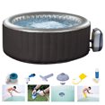 thumbnail image 4 of Cubiertas de piscina de polvo de burbujas de Spa inflables redondas de seguridad aisladas para bañera de hidromasaje Sincero Hogar, 4 of 6