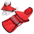 thumbnail image 4 of Raincoat Pet Dog Raincoat Hooded Waterproof Adjustable Pet Rain Jacket with Reflective Strip, 4 of 8
