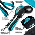 thumbnail image 2 of BLACK RHINO Heavy Duty Dog Leash Double Handle Reflective (6 Feet, Sport Blue), 2 of 3