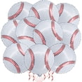 thumbnail image 1 of Yanonmyfd 10 Pack 18 Inch Blue Soccer Foil Balloons Football Helium Metallic Mylar Balloons for Birthday Party Sports Theme World Cup Party Decorations,18 Inch White Baseball, 1 of 14