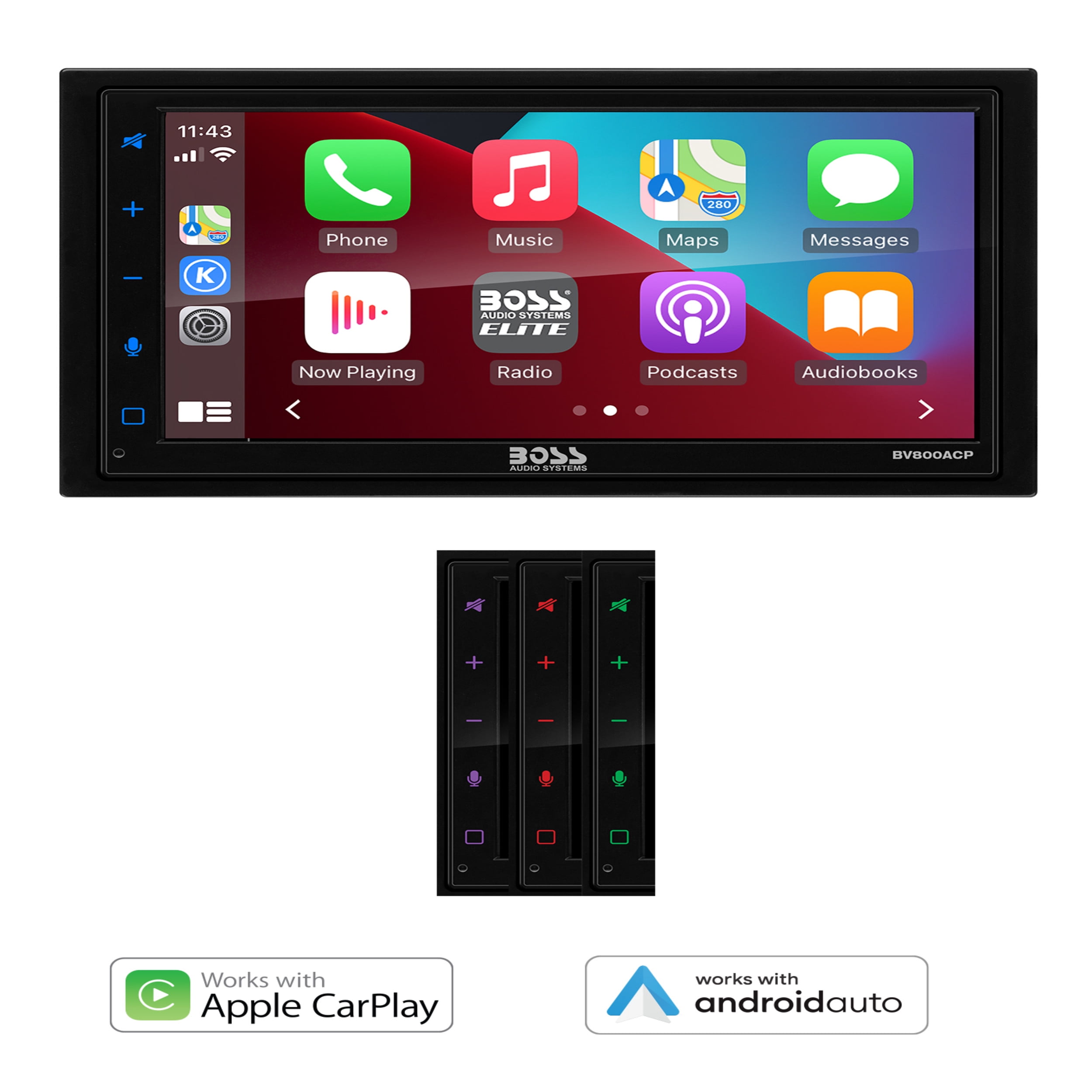 Restored BOSS Audio Systems Elite BV800ACP Car Audio Stereo System