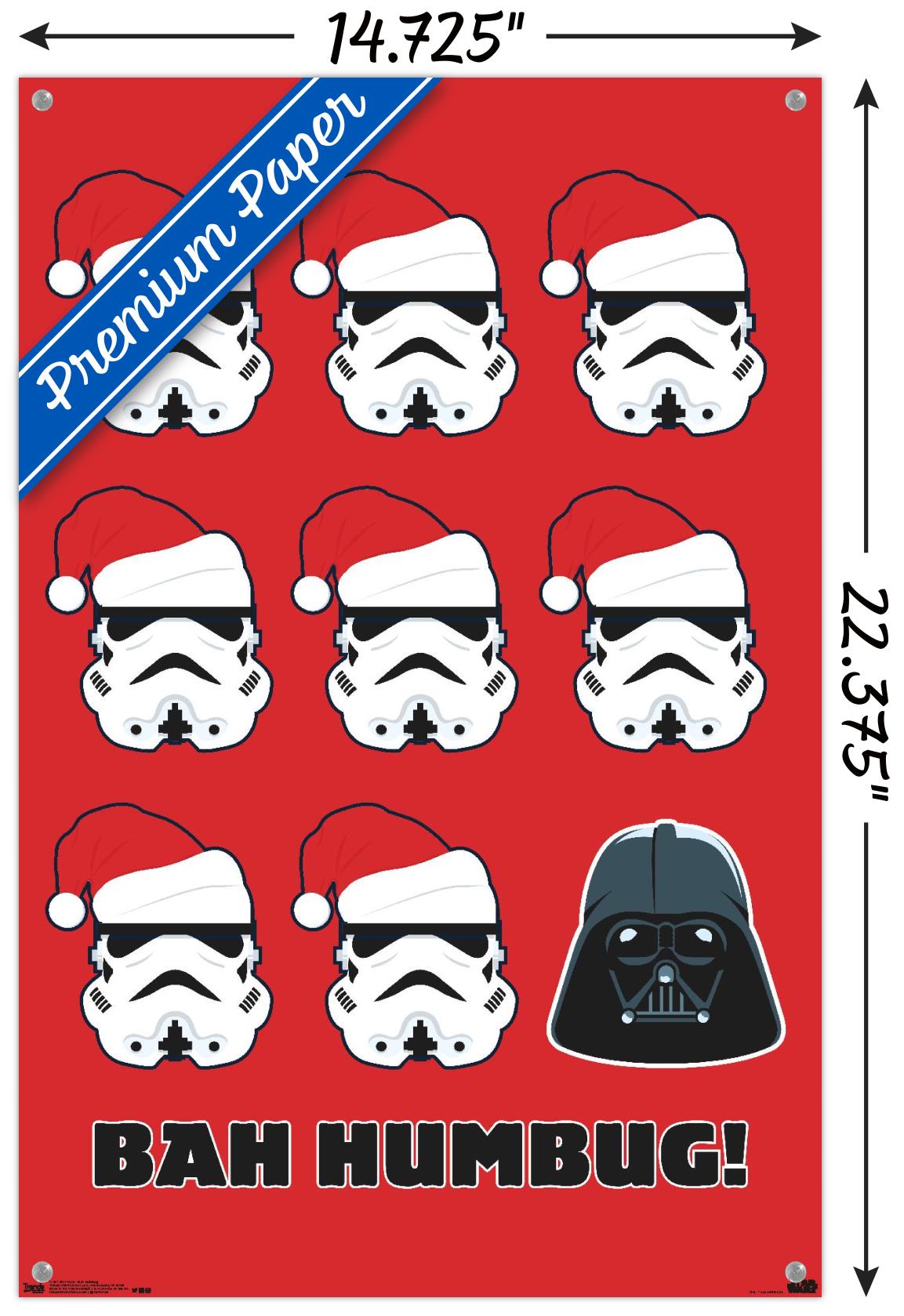 Star Wars: Saga - Bah Humbug Wall Poster with Push Pins, 14.725" x 22.375"