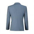 thumbnail image 5 of Wehilion Men's Premium Stretch Classic Fit Suit Jacket Separate Coat-Regular and Big & Tall Sizes Long-Sleeve Button-Front Blazer,Nattier Blue,M, 5 of 5