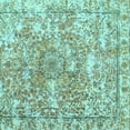 thumbnail image 1 of Ahgly Company Indoor Square Abstract Light Blue Contemporary Area Rugs, 4' Square, 1 of 4