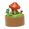 thumbnail image 4 of KLKCMS Mechanical Music Box Collectibles Rotating Music Box for Girls Lovers Family Mushroom bunny, 4 of 9