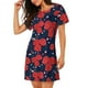 thumbnail image 2 of Fotbe Rose Flower Bata de Dormir para Mujer con Estampado, Camisón de Algodón de Manga Corta, Ropa de Dormir Casual, 2 of 6