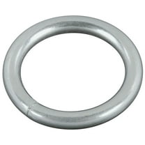 National Hardware 3155BC Series N223-123 Welded Ring, 195 lb Working Load, 1 in ID Dia Ring, #7 Chain, Steel, Zinc
