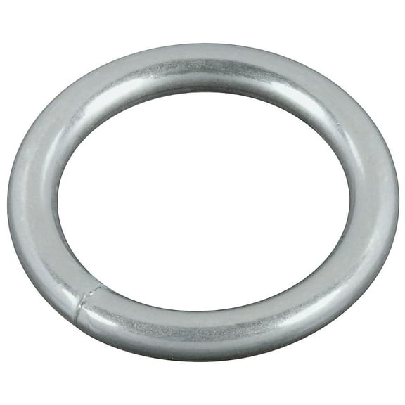 National Hardware 3155BC Series N223-123 Welded Ring, 195 lb Working Load, 1 in ID Dia Ring, #7 Chain, Steel, Zinc