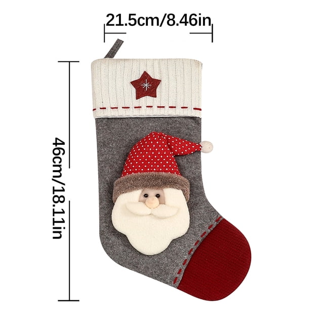 Christmas Tree Bag 46 cm Santa Claus Snowman Design Nonwoven Holiday Decoration for Home or Tree
