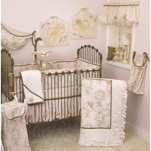 cream crib bedding set
