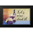 thumbnail image 2 of Diannart 24x16 Black Modern Framed Museum Art Print Titled - Lets Wine about it!, 2 of 5