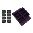 thumbnail image 1 of Caja contenedora para de cartas coleccionables con cierre magnético y capacidad para 1800 cartas Negro Púrpura, 1 of 8