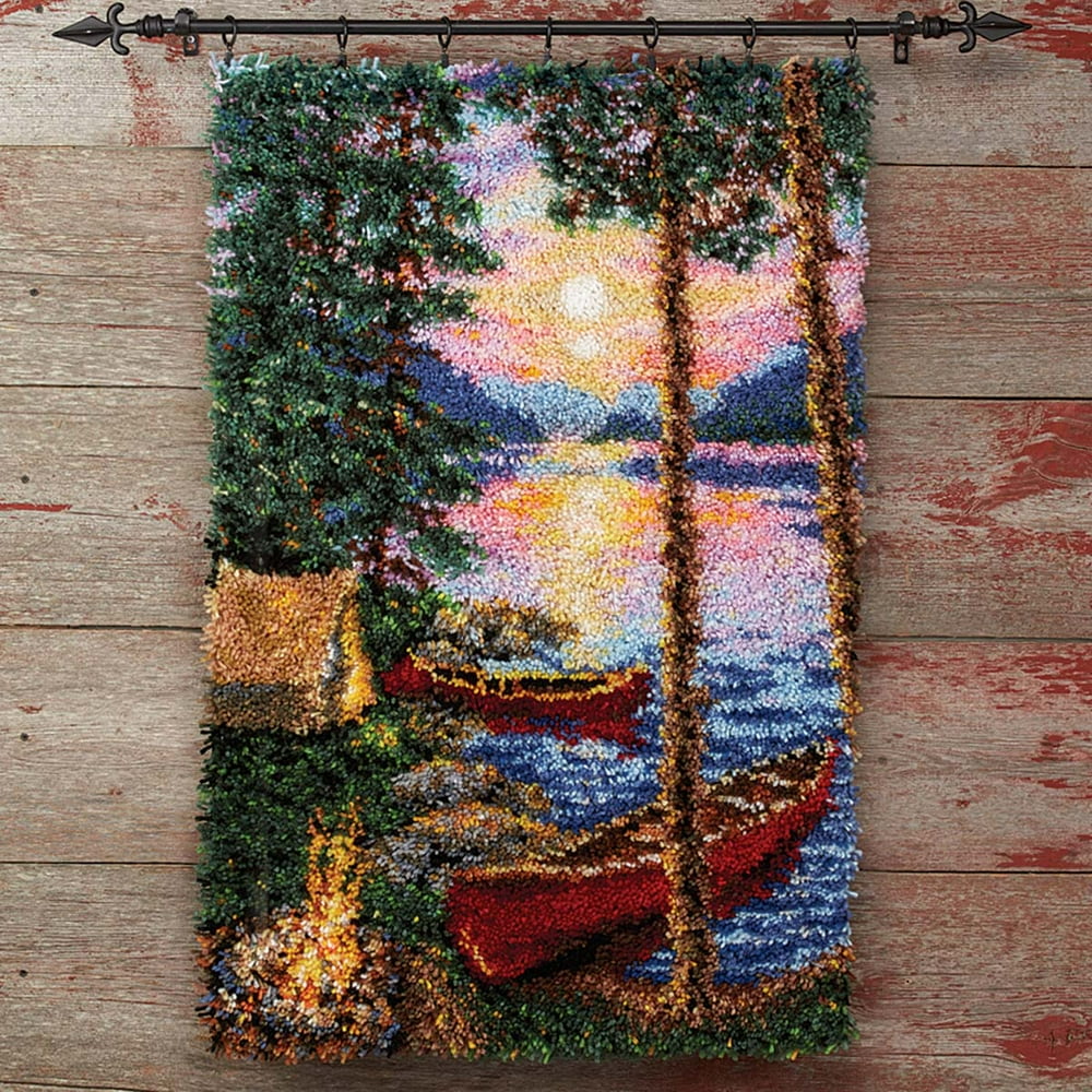 Herrschners® Tranquil Sunset Latch Hook Kit