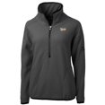 thumbnail image 2 of Women's Cutter & Buck  Gray Vanderbilt Commodores Vault Cascade Eco Sherpa Fleece Half-Zip Pullover Jacket, 2 of 3