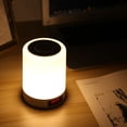 thumbnail image 4 of Altavoz Bluetooth Lámpara Sensor Táctil Luz Nocturna Con Reloj Despertador 7 Colores Cambiantes Rgb Lámpara De Noche Altavoz Portátil Advancent EL011261-00, 4 of 5