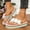 White, variant on Womens Rainbow Floral Platform Thong Sandals, Cute Colorful Summer Beach Flip Flops with Thick Sole, Lightweight Comfortable Boho Vacation Slides for Daily Wear