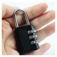 thumbnail image 4 of 3 Digit Resettable Combination Padlock Luggage Case Padlock Box Black Lock Coded Lock School, 4 of 7