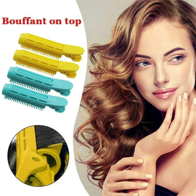 Pinzas para el cabello para mujeres, pinzas para peinar, pinzas para el cabello para niñas, pinzas para raíces, flequillo, esponjosas, para peinar cabello rizado, herramienta de peluquería natural, pi