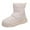 Z1-Beige, variant on Children's Winter Solid Color Snow Boots for Boys And Girls Non Warm Boots With Wool Thickening Boots for Boys Khaki for Size 6