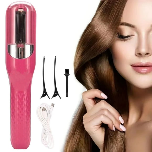 Cordless Split End Trimmer with Blue Light Technology - Professional Hair Repair for All Hair Types