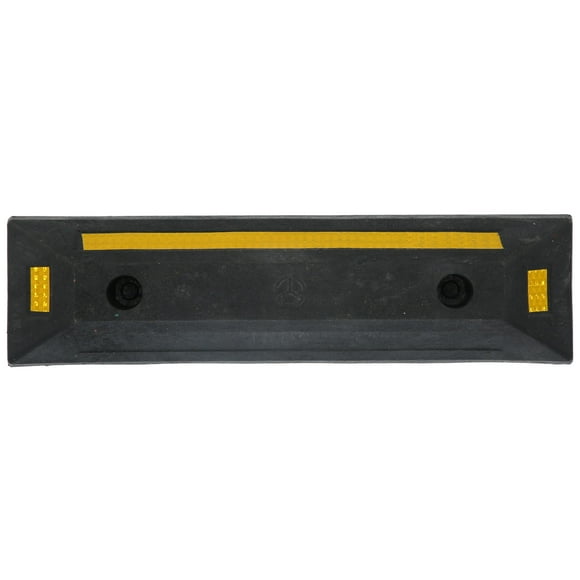 FAGINEY Parking Block,Parking Block Rubber Curb Wheel Stop Stopper With Yellow Refective Stripe For Garage Supplies,Parking Aid