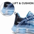 thumbnail image 5 of CHICVOMEY Running Shoes for Men Platform Thick Sole Non Slip Durable Shock Absorbing Air Cushion Breathable Lightweight for Summer Daily Walking & Running Unisex, 5 of 7
