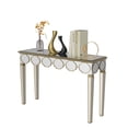 thumbnail image 6 of 47" Mirrored Console Table Rectangular Silver Entryway Table for Living Room, 6 of 13