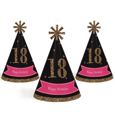 Birthday Hat Ages 18 18th Eighteen Teenager Party Decoration