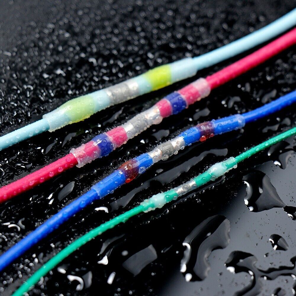 500PCS Mixed Heat Shrink Butt Terminals Solder Seal Sleeve Wire Connectors